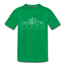 Tampa, Florida Youth T-Shirt - Skyline Youth Tampa Tee - kelly green