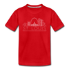 St. Louis, Missouri Youth T-Shirt - Skyline Youth St. Louis Tee - red