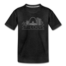 St. Louis, Missouri Youth T-Shirt - Skyline Youth St. Louis Tee - charcoal gray