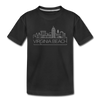 Virginia Beach, Virginia Youth T-Shirt - Skyline Youth Virginia Beach Tee - black