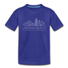 Virginia Beach, Virginia Youth T-Shirt - Skyline Youth Virginia Beach Tee - royal blue