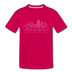 Virginia Beach, Virginia Youth T-Shirt - Skyline Youth Virginia Beach Tee - dark pink