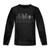 Denver, Colorado Youth Long Sleeve Shirt - Skyline Youth Long Sleeve Denver Tee