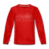 Anchorage, Alaska Youth Long Sleeve Shirt - Skyline Youth Long Sleeve Anchorage Tee - red