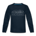 Anchorage, Alaska Youth Long Sleeve Shirt - Skyline Youth Long Sleeve Anchorage Tee - deep navy