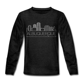 Albuquerque, New Mexico Youth Long Sleeve Shirt - Skyline Youth Long Sleeve Albuquerque Tee