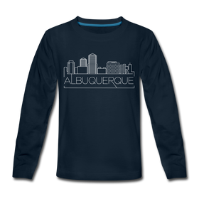 Albuquerque, New Mexico Youth Long Sleeve Shirt - Skyline Youth Long Sleeve Albuquerque Tee