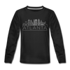 Atlanta, Georgia Youth Long Sleeve Shirt - Skyline Youth Long Sleeve Atlanta Tee