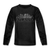 Atlanta, Georgia Youth Long Sleeve Shirt - Skyline Youth Long Sleeve Atlanta Tee - charcoal gray