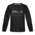 Austin, Texas Youth Long Sleeve Shirt - Skyline Youth Long Sleeve Austin Tee - black