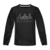 Buffalo, New York Youth Long Sleeve Shirt - Skyline Youth Long Sleeve Buffalo Tee - black