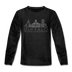 Buffalo, New York Youth Long Sleeve Shirt - Skyline Youth Long Sleeve Buffalo Tee - charcoal gray