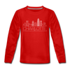 Charlotte, North Carolina Youth Long Sleeve Shirt - Skyline Youth Long Sleeve Charlotte Tee