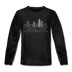 Charlotte, North Carolina Youth Long Sleeve Shirt - Skyline Youth Long Sleeve Charlotte Tee - charcoal gray