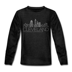 Cleveland, Ohio Youth Long Sleeve Shirt - Skyline Youth Long Sleeve Cleveland Tee