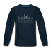 Chicago, Illinois Youth Long Sleeve Shirt - Skyline Youth Long Sleeve Chicago Tee - deep navy