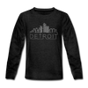 Detroit, Michigan Youth Long Sleeve Shirt - Skyline Youth Long Sleeve Detroit Tee