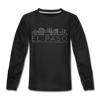 El Paso, Texas Youth Long Sleeve Shirt - Skyline Youth Long Sleeve El Paso Tee - black