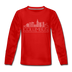 Columbus, Ohio Youth Long Sleeve Shirt - Skyline Youth Long Sleeve Columbus Tee - red