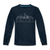 Dallas, Texas Youth Long Sleeve Shirt - Skyline Youth Long Sleeve Dallas Tee - deep navy