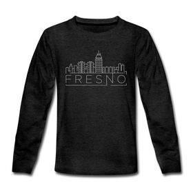 Fresno, California Youth Long Sleeve Shirt - Skyline Youth Long Sleeve Fresno Tee