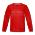 Hollywood, California Youth Long Sleeve Shirt - Skyline Youth Long Sleeve Hollywood Tee - red
