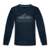 Indianapolis, Indiana Youth Long Sleeve Shirt - Skyline Youth Long Sleeve Indianapolis Tee - deep navy