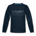 Juneau, Alaska Youth Long Sleeve Shirt - Skyline Youth Long Sleeve Juneau Tee - deep navy