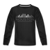 Houston, Texas Youth Long Sleeve Shirt - Skyline Youth Long Sleeve Houston Tee - black