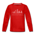 Jacksonville, Florida Youth Long Sleeve Shirt - Skyline Youth Long Sleeve Jacksonville Tee - red