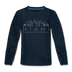 Miami, Florida Youth Long Sleeve Shirt - Skyline Youth Long Sleeve Miami Tee - deep navy