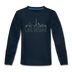 Las Vegas, Nevada Youth Long Sleeve Shirt - Skyline Youth Long Sleeve Las Vegas Tee - deep navy