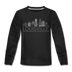 Louisville, Kentucky Youth Long Sleeve Shirt - Skyline Youth Long Sleeve Louisville Tee - black