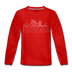Memphis, Tennessee Youth Long Sleeve Shirt - Skyline Youth Long Sleeve Memphis Tee - red