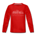 Nashville, Tennessee Youth Long Sleeve Shirt - Skyline Youth Long Sleeve Nashville Tee - red