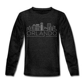 Orlando, Florida Youth Long Sleeve Shirt - Skyline Youth Long Sleeve Orlando Tee