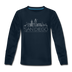San Diego, California Youth Long Sleeve Shirt - Skyline Youth Long Sleeve San Diego Tee - deep navy