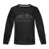 Phoenix, Arizona Youth Long Sleeve Shirt - Skyline Youth Long Sleeve Phoenix Tee - black