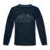 Phoenix, Arizona Youth Long Sleeve Shirt - Skyline Youth Long Sleeve Phoenix Tee - deep navy