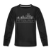 Pittsburgh, Pennsylvania Youth Long Sleeve Shirt - Skyline Youth Long Sleeve Pittsburgh Tee - black