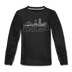 Portland, Oregon Youth Long Sleeve Shirt - Skyline Youth Long Sleeve Portland Tee - black