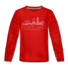 Portland, Oregon Youth Long Sleeve Shirt - Skyline Youth Long Sleeve Portland Tee