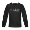 Saint Paul, Minnesota Youth Long Sleeve Shirt - Skyline Youth Long Sleeve Saint Paul Tee - black