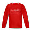 Saint Paul, Minnesota Youth Long Sleeve Shirt - Skyline Youth Long Sleeve Saint Paul Tee - red