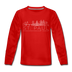 Saint Paul, Minnesota Youth Long Sleeve Shirt - Skyline Youth Long Sleeve Saint Paul Tee - red