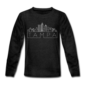 Tampa, Florida Youth Long Sleeve Shirt - Skyline Youth Long Sleeve Tampa Tee