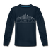 Tampa, Florida Youth Long Sleeve Shirt - Skyline Youth Long Sleeve Tampa Tee - deep navy