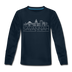 Savannah, Georgia Youth Long Sleeve Shirt - Skyline Youth Long Sleeve Savannah Tee - deep navy