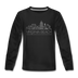 Virginia Beach, Virginia Youth Long Sleeve Shirt - Skyline Youth Long Sleeve Virginia Beach Tee - black