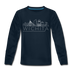 Wichita, Kansas DC Youth Long Sleeve Shirt - Skyline Youth Long Sleeve Wichita Tee - deep navy